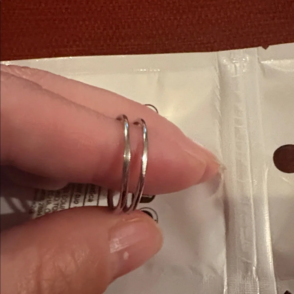 🆕925 Silver Plated “SAFETY PIN” Wrap Ring- Adjustable sizing up to size 9